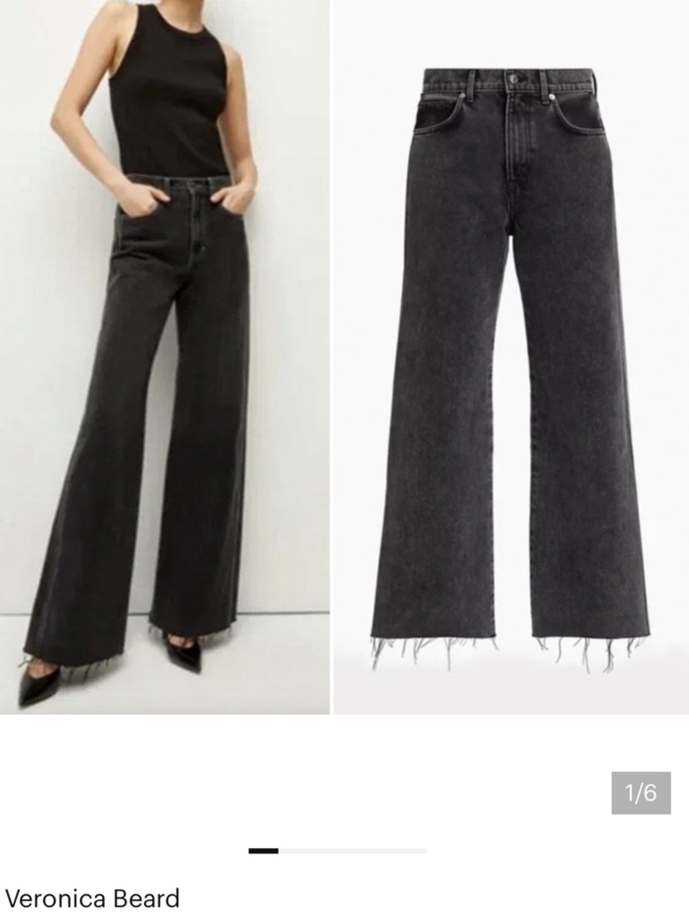 Veronica Beard Taylor RelaxedWide-Leg High-Rise Jeans